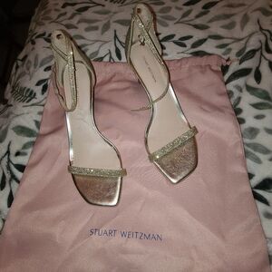 Stuart Weitzman Gold Heels-New